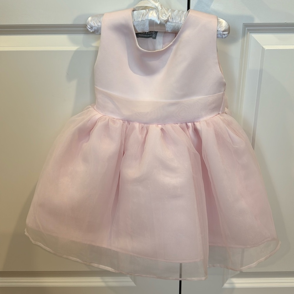 Sas & Asa Pink Flower Girl Dress